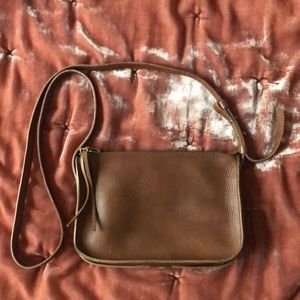 Brown Genuine Leather Madewell crossbody bag